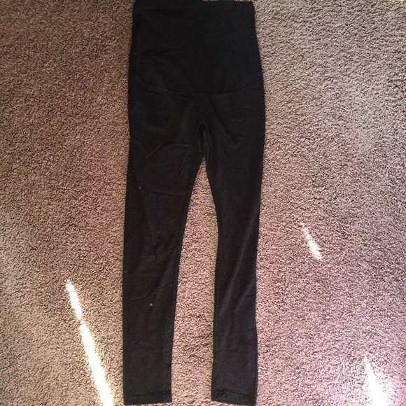 Dark Gray Maternity Leggings - Picture 1 of 5